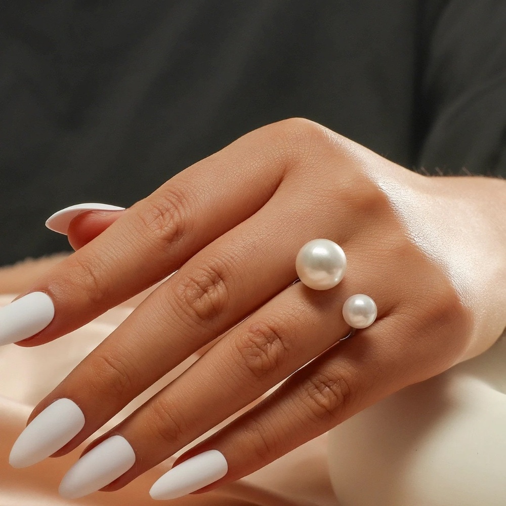 Classic Pearl  Pearl Ring, Duo Pearl, Pearl Ring, Pearl Illusion Ring